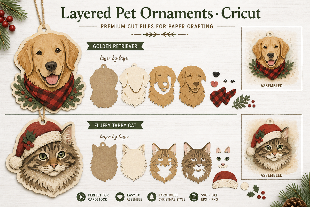 Layered Pet Ornament — farmhouse sheet preview (previews-v2)