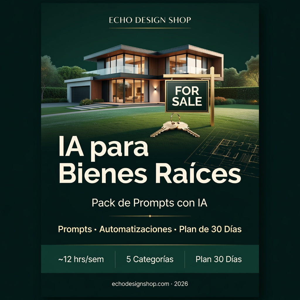IA para Bienes Raíces – 200+ Prompts de ChatGPT para Agentes Inmobiliarios