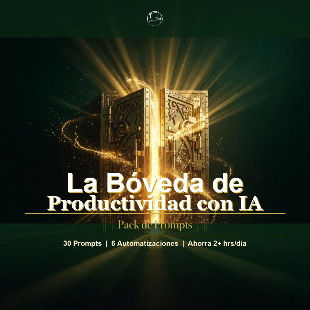 La Bóveda de Productividad con IA – 500+ Prompts para Trabajar Menos y Ganar Más