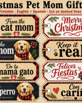 Christmas Pet Mom Gift Tags — farmhouse printable listing main